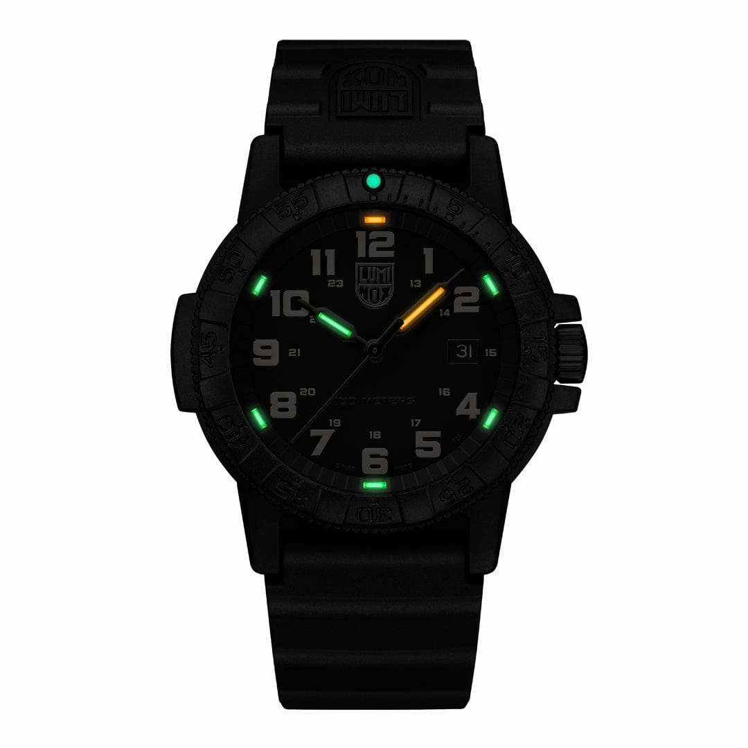 Luminox Leatherback Sea Turtle Giant Outdoor Black Leather Watch XS.0330