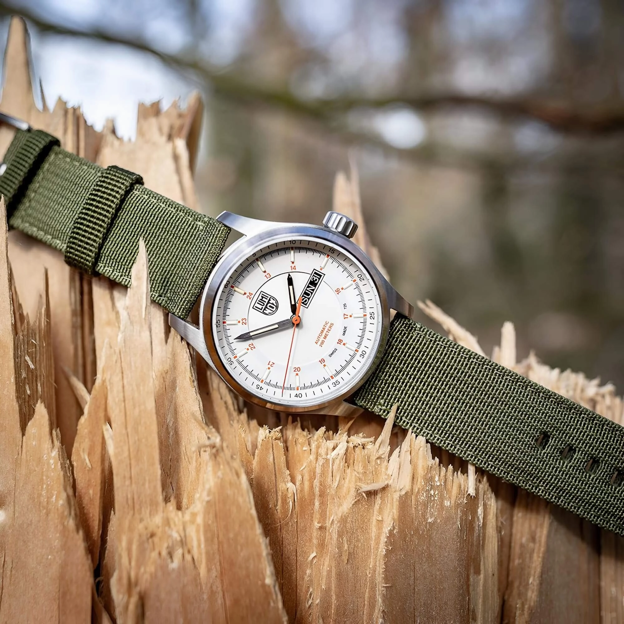 Luminox Men's Automatic Watch - Atacama Field Power Reserve Off-White Dial | 1907.NF