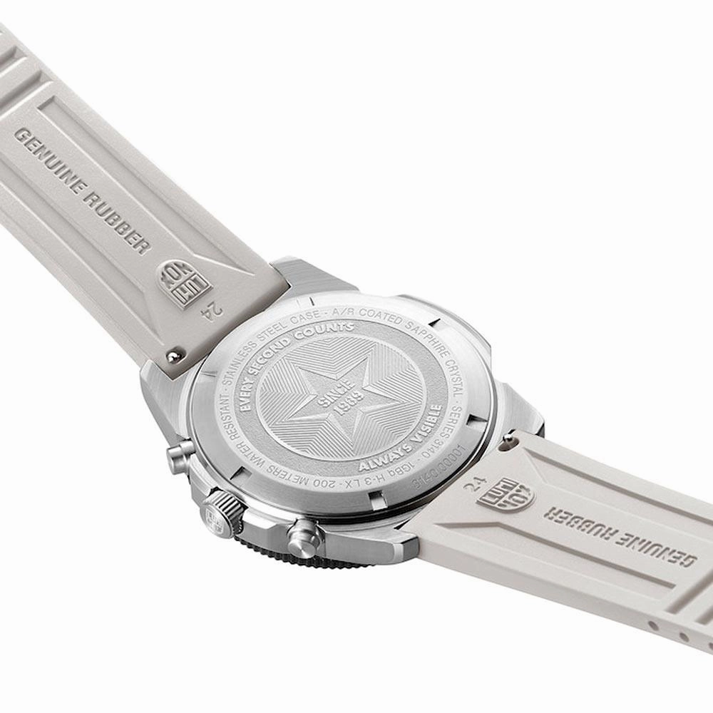 Luminox Men's Chronograph Watch - Pacific Diver Black Dial Rubber Strap | 3141