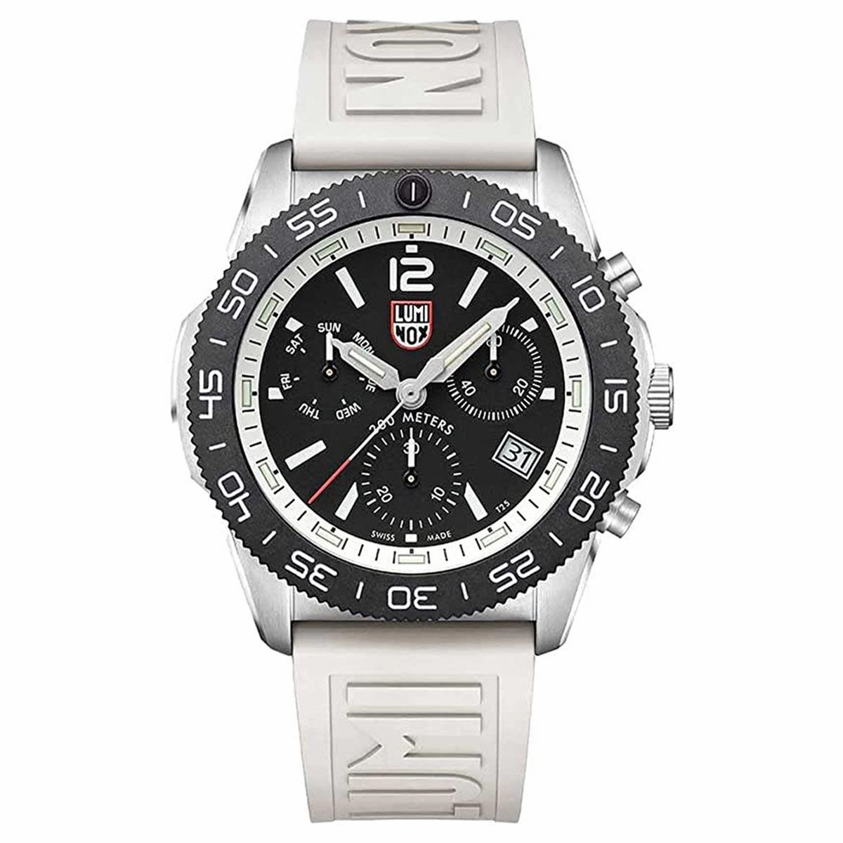 Luminox Men's Chronograph Watch - Pacific Diver Black Dial Rubber Strap | 3141