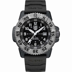 Luminox Men's Quartz Watch - Black Dial Rubber Strap Dive Military Spec | 3351.SET