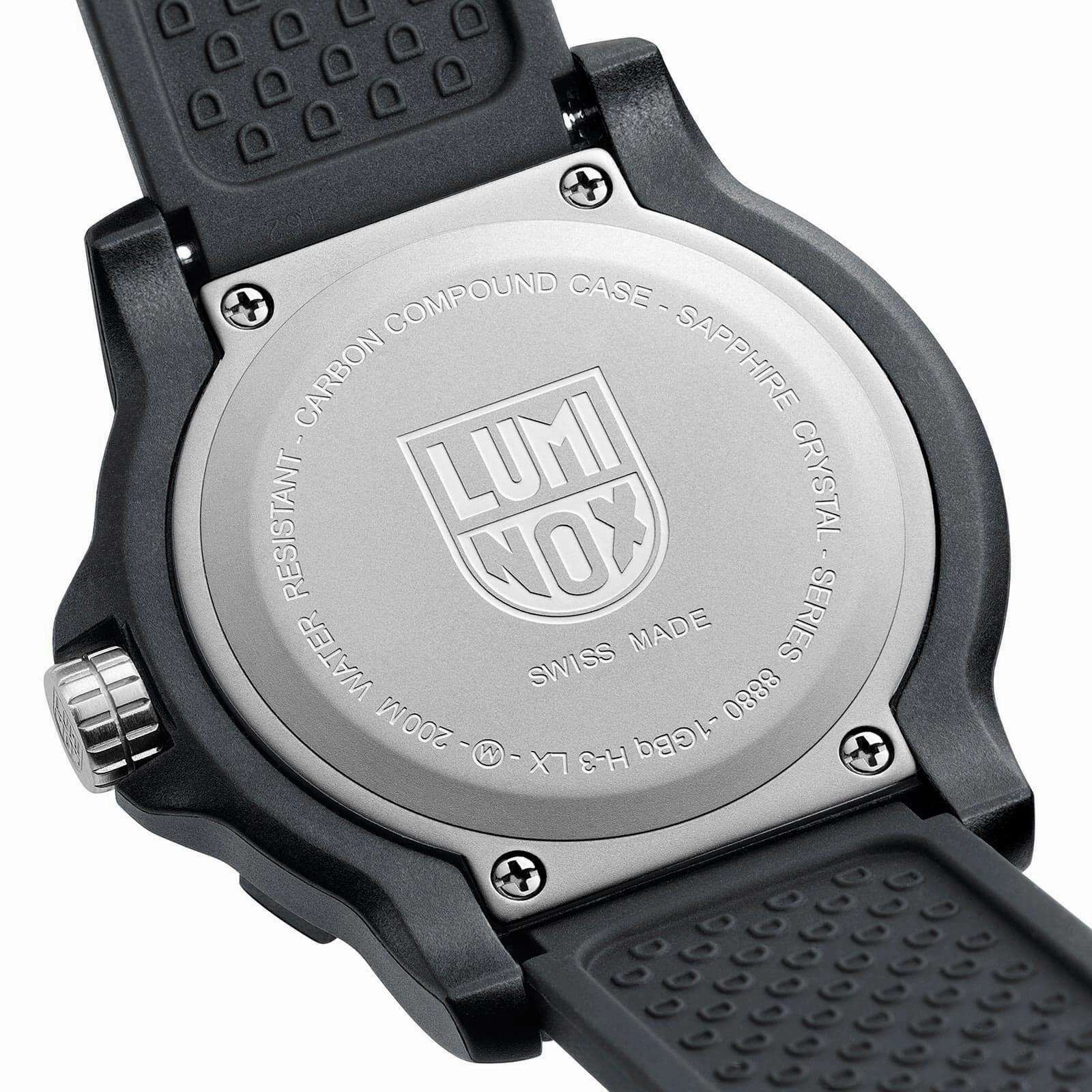 Luminox Men's Quartz Watch - BlackOps Rotating Bezel Grey Dial Rubber Strap | 8882