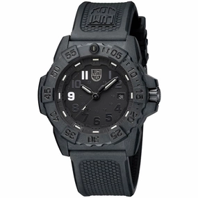 Luminox Men's Quartz Watch - Never Forget Rotating Bezel Rubber Strap | 3501.BO.NF