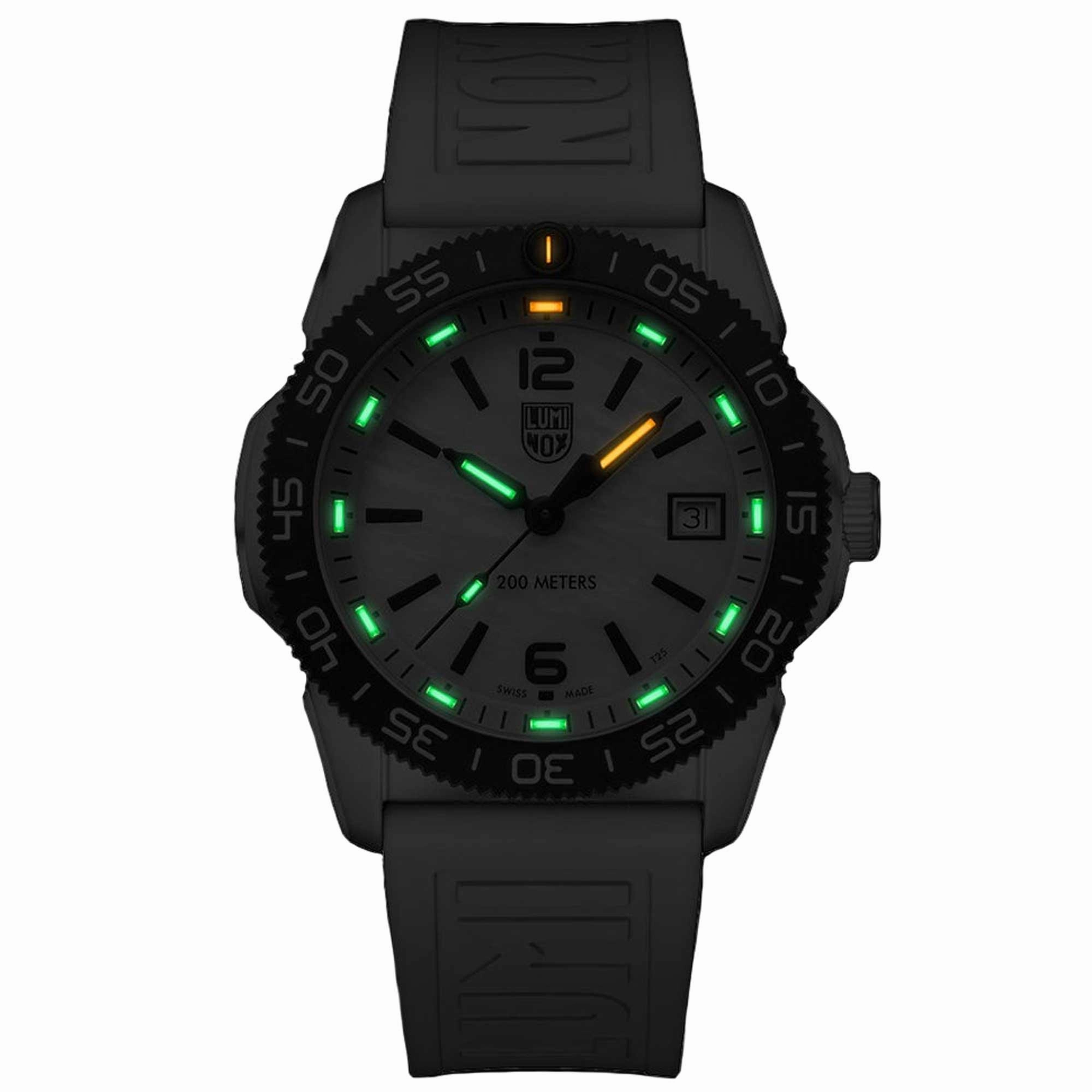 Luminox Men's Quartz Watch - Pacific Diver Ripple White Rubber Strap | 3128.M.SET