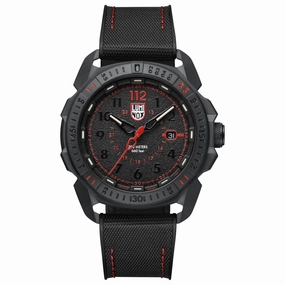 Luminox Men's Swiss Quartz Watch - Ice-Sar Arctic Black Dial Rubber Strap | 1002