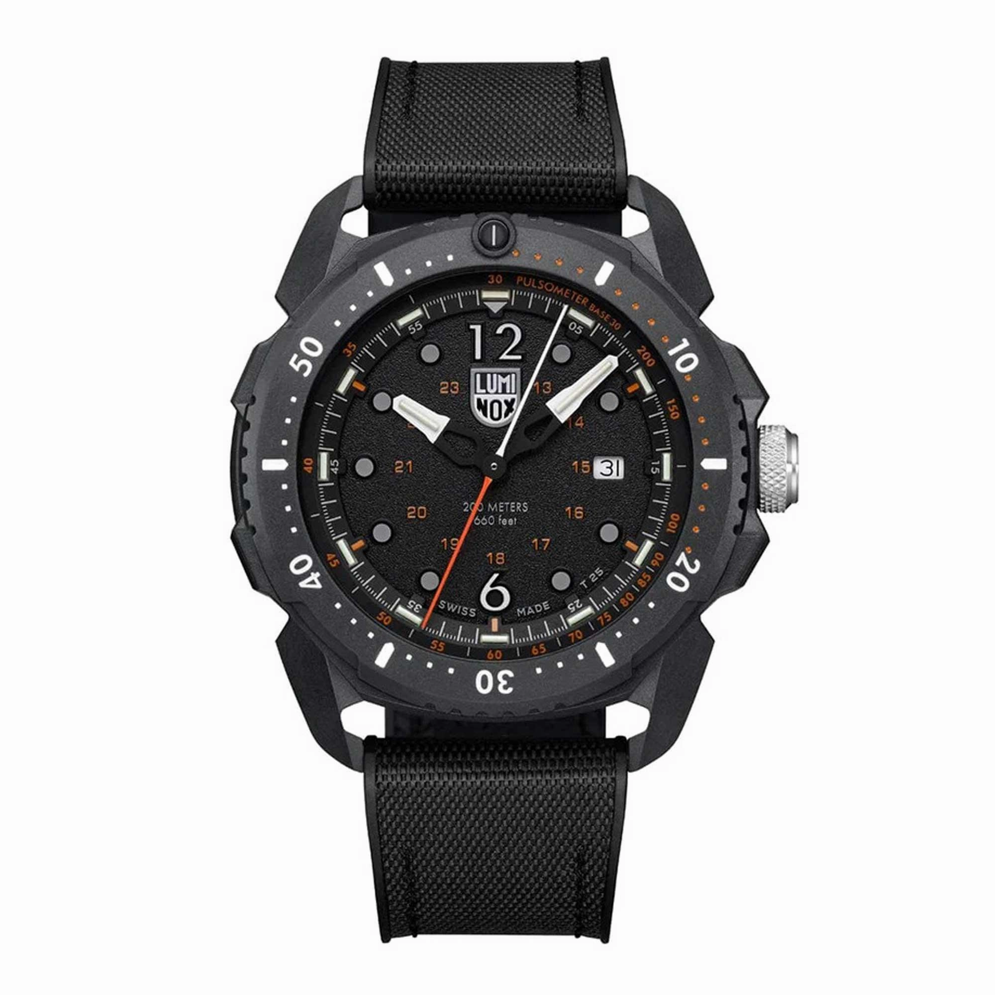 Luminox Men's Watch - Ice-Sar Arctic Date Display Rotating Bezel Black Strap | XL.1052