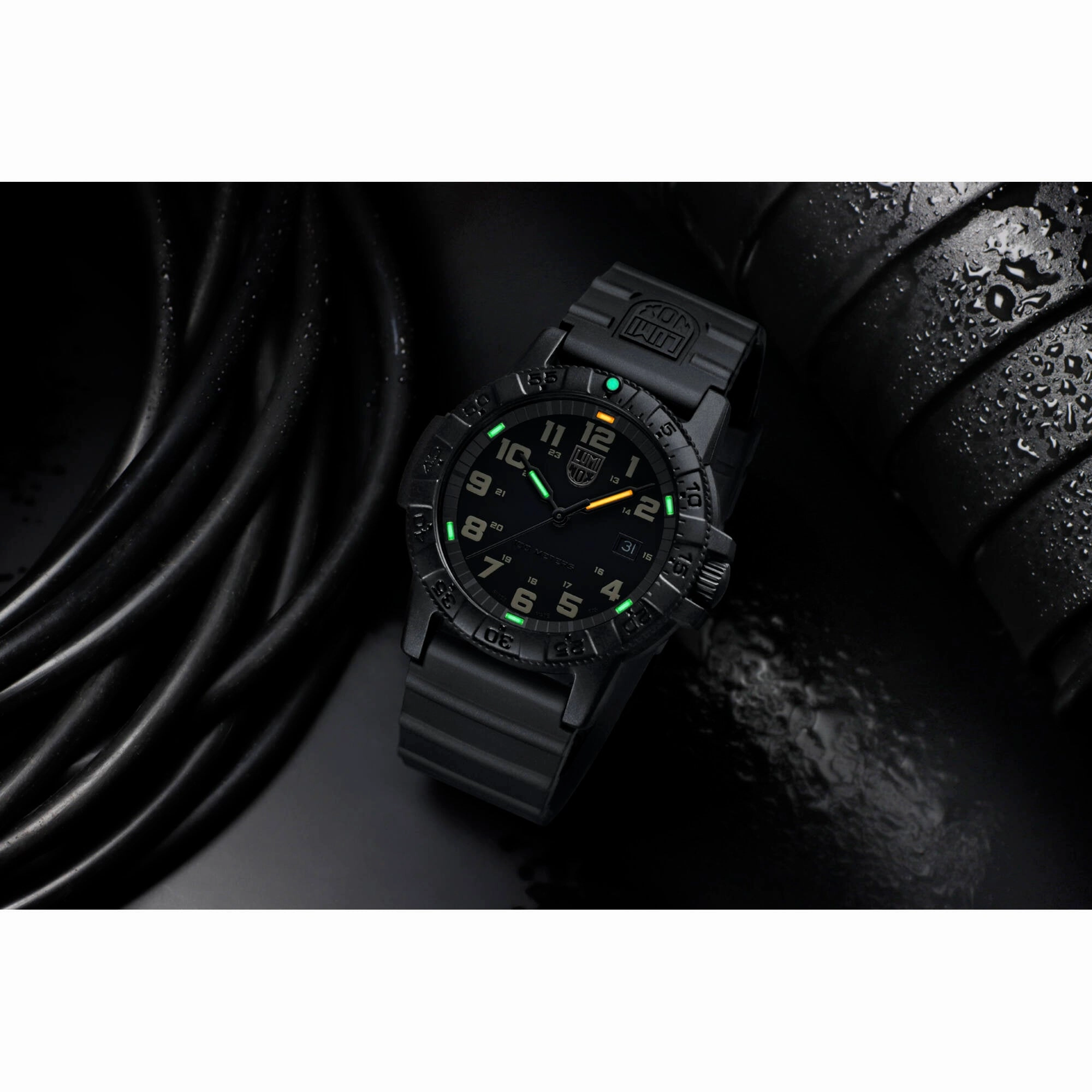 Luminox Men's Watch - Leatherback Sea Turtle Giant Black Dial Rubber Strap | XS.0330