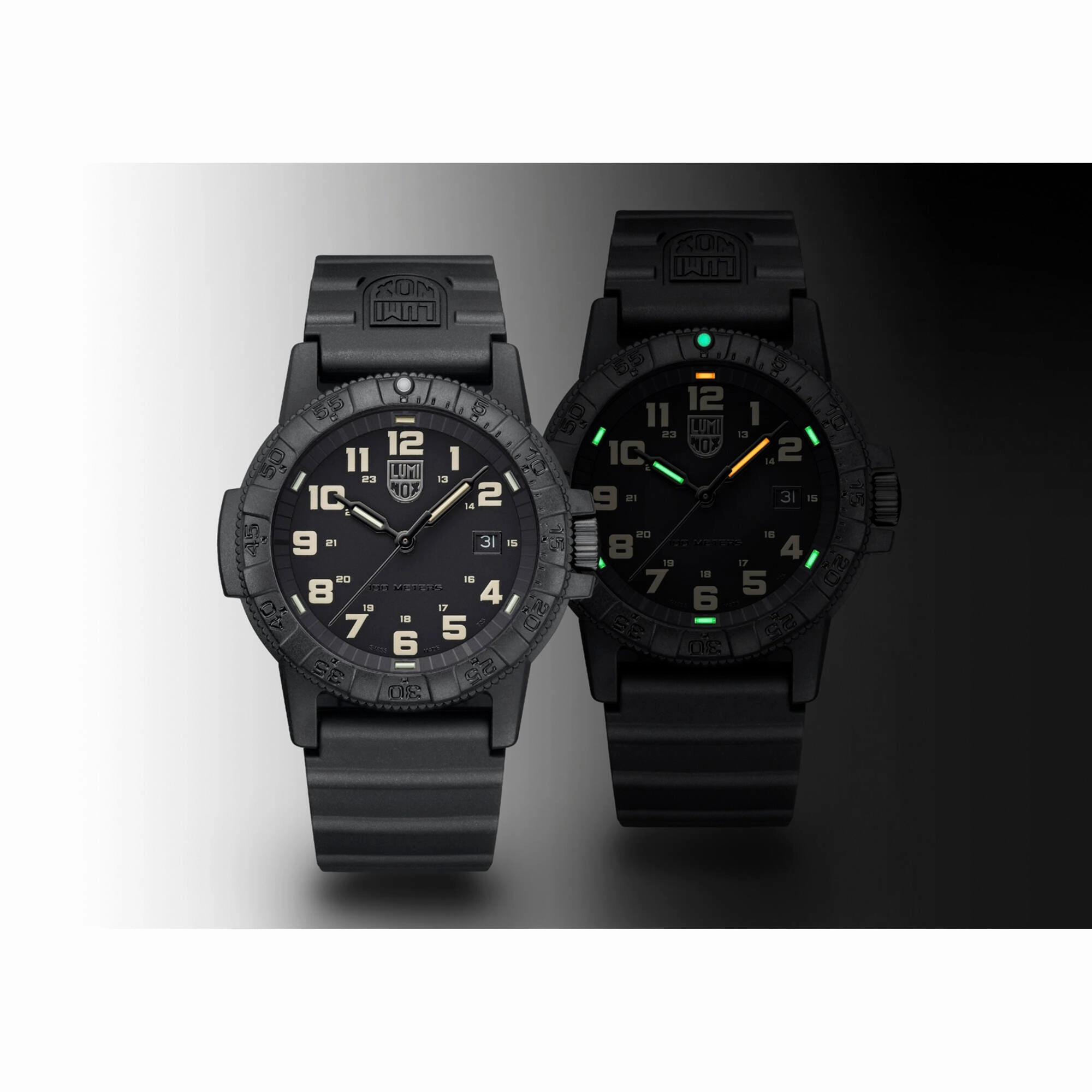 Luminox Men's Watch - Leatherback Sea Turtle Giant Black Dial Rubber Strap | XS.0330