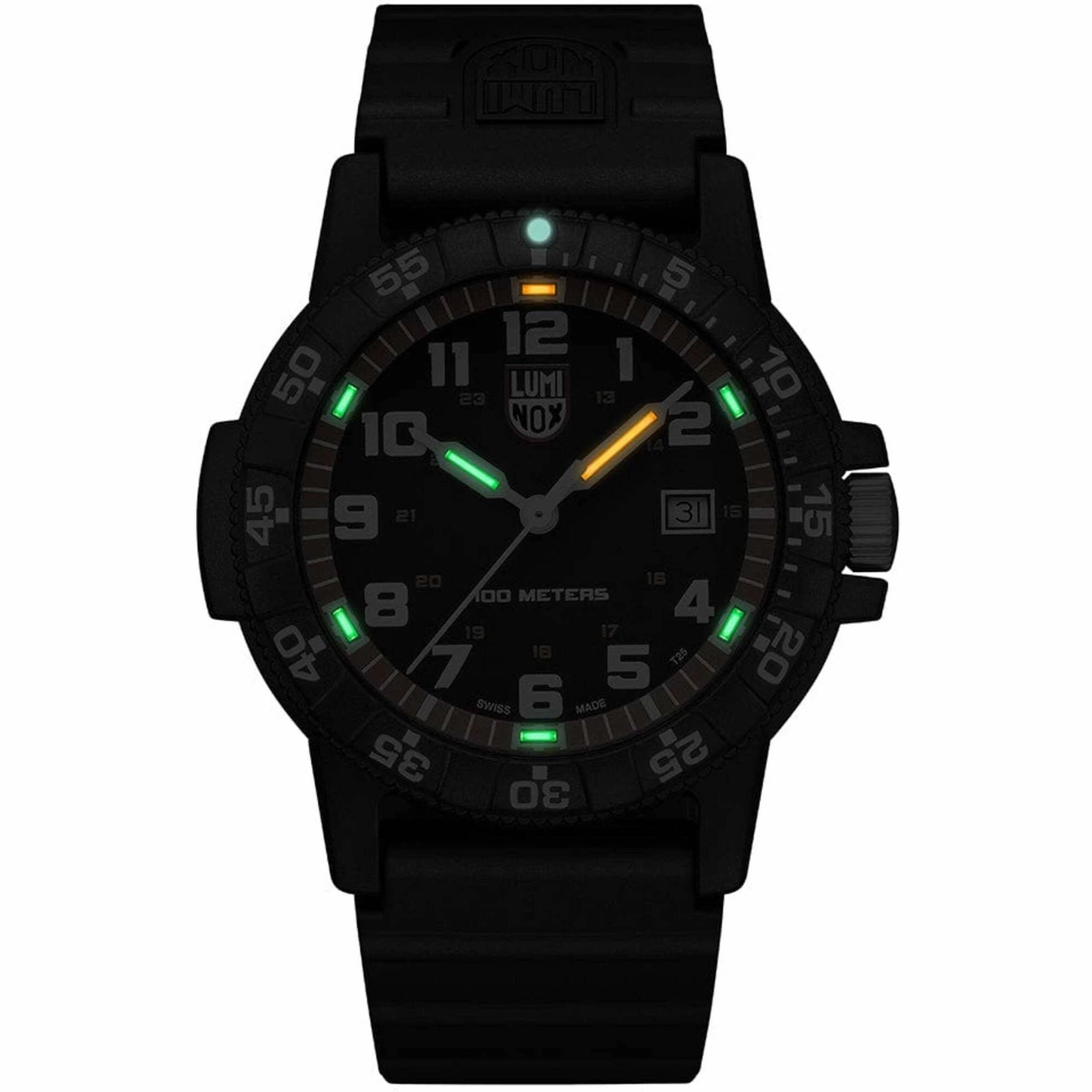 Luminox Men's Watch - Leatherback SEA Turtle Giant Black Dial Strap | XS.0329.1