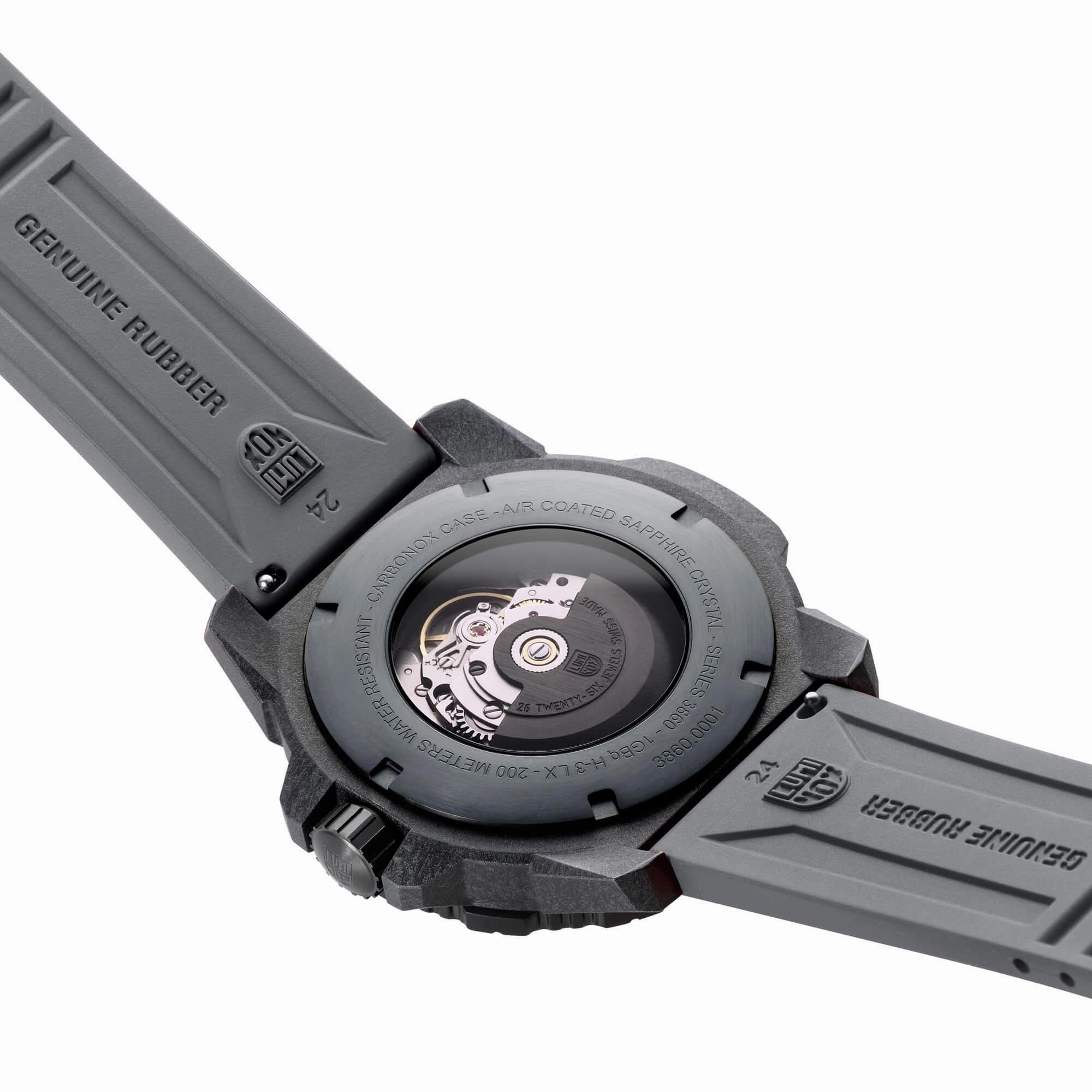 Luminox Men's Watch - Master Carbon Seal Automatic Black Dial Grey Strap | XS.3862