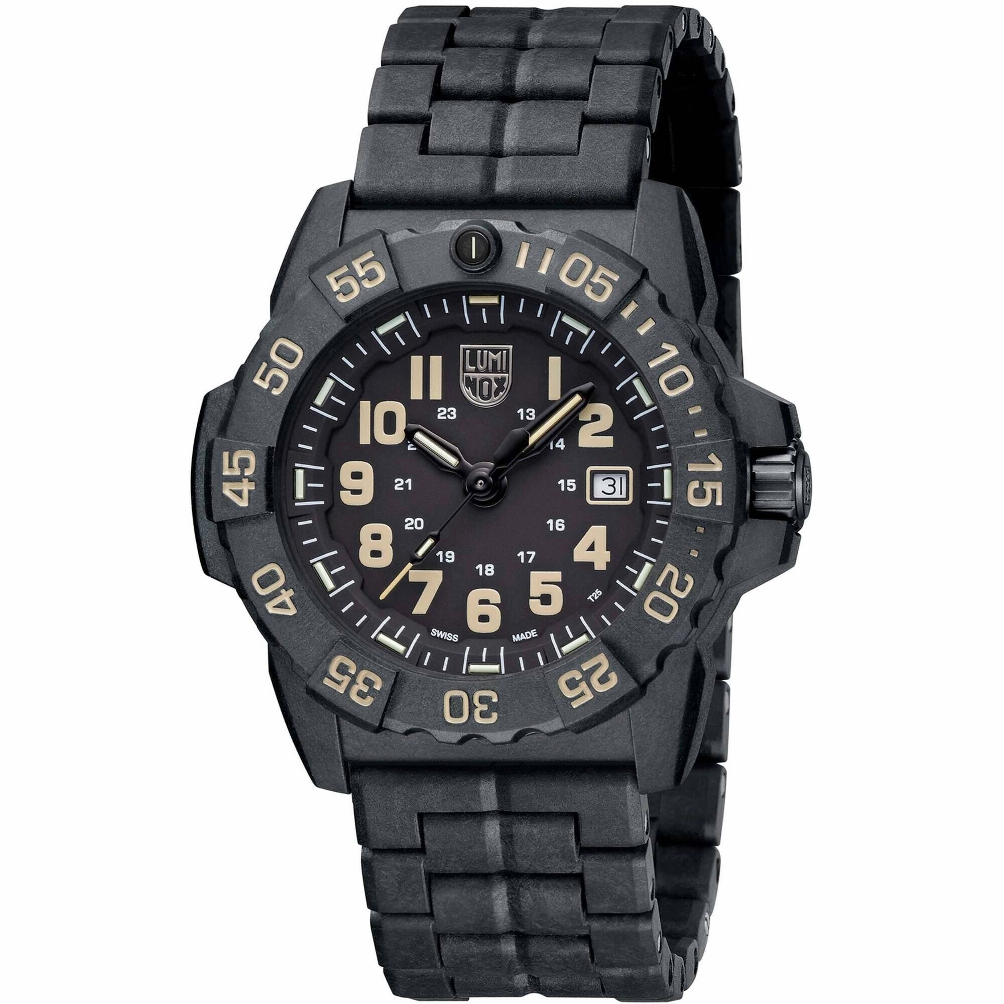 Luminox Men's Watch - Navy Seal 3500 Series Black Dial CARBONOX Strap | XS.3510