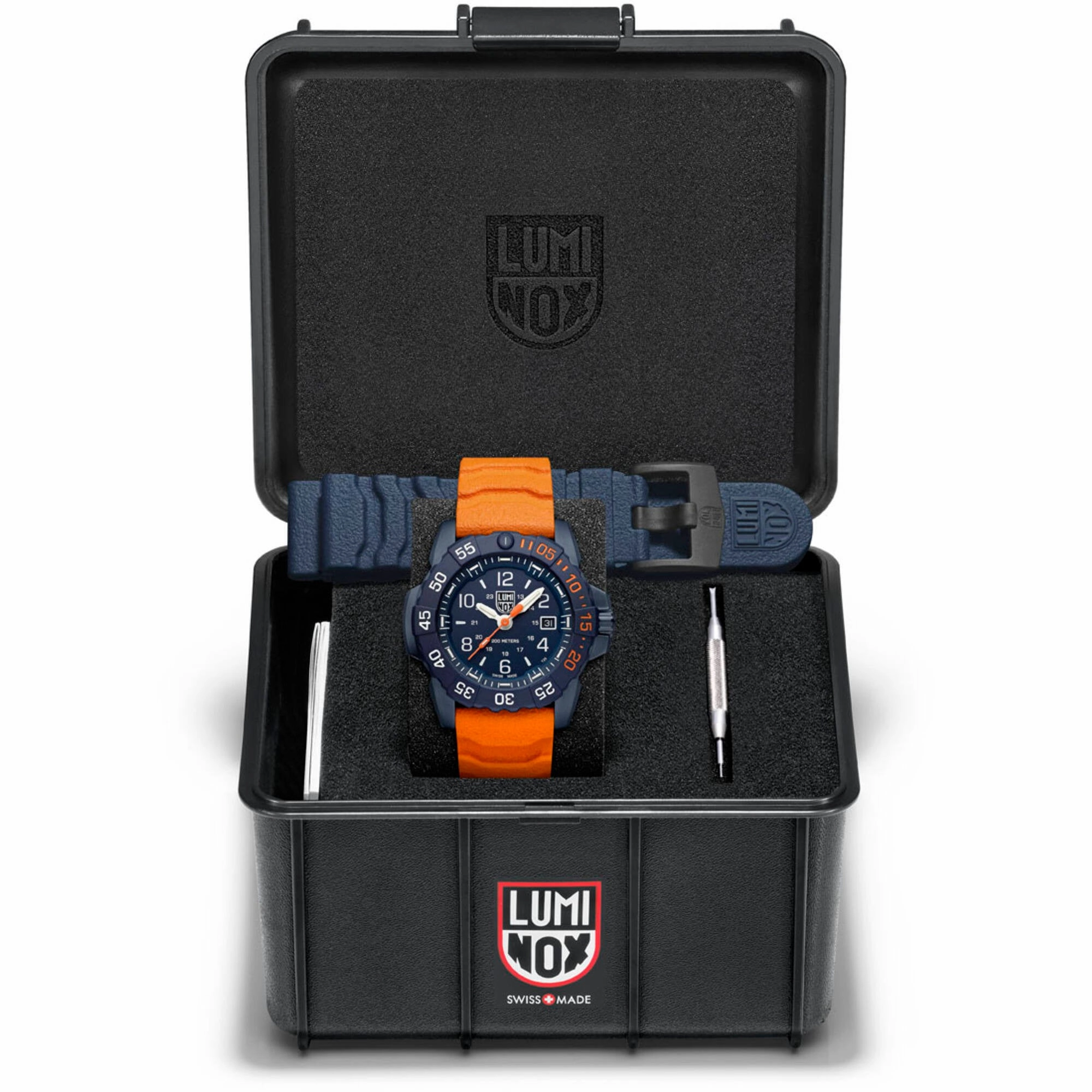 Luminox Men's Watch - Navy Seal Foundation Orange Rubber Strap | XS.3253.CBNSF.SET