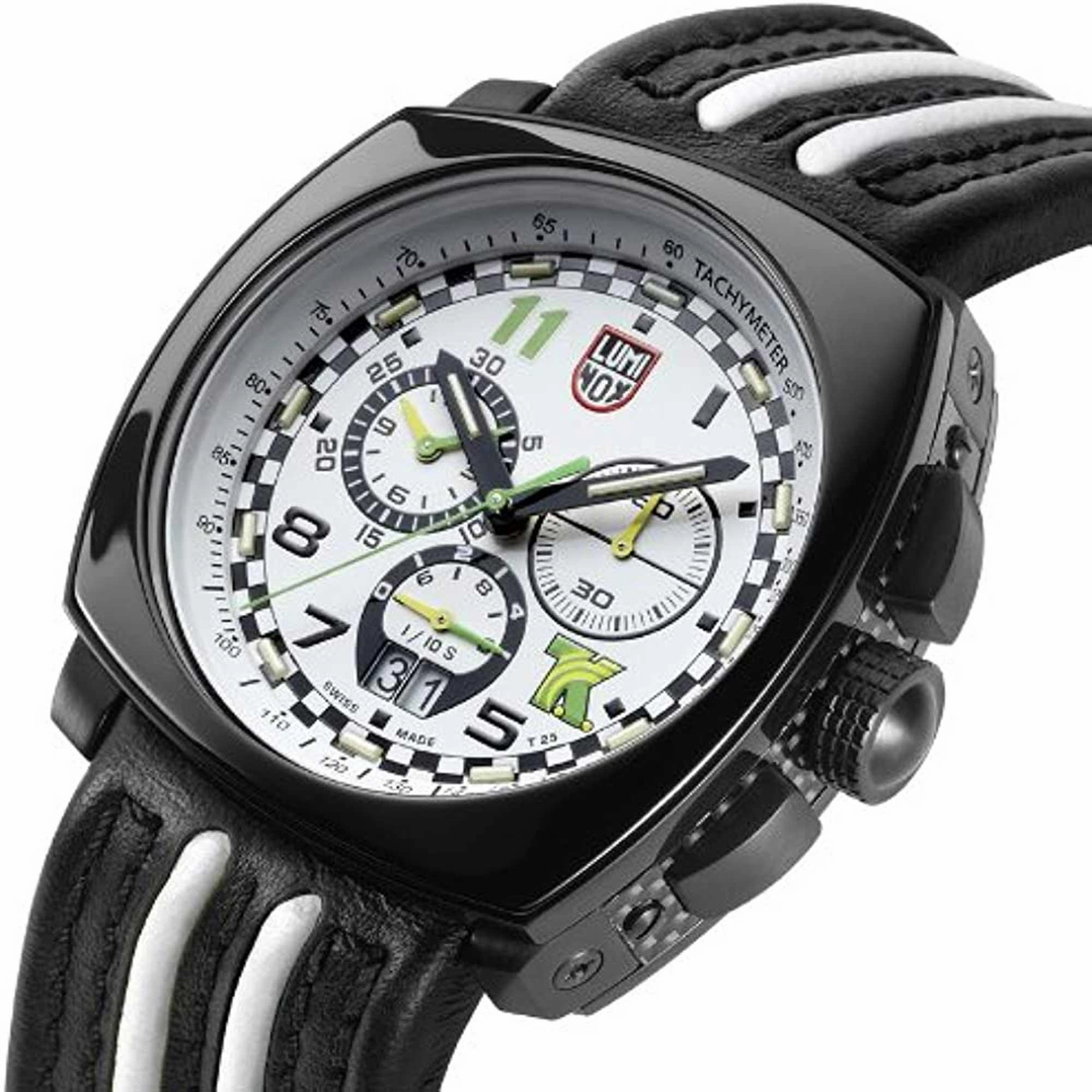 Luminox Men's Watch - Tony Kanaan Limited Edition White and Black Dial Strap | XL.1146