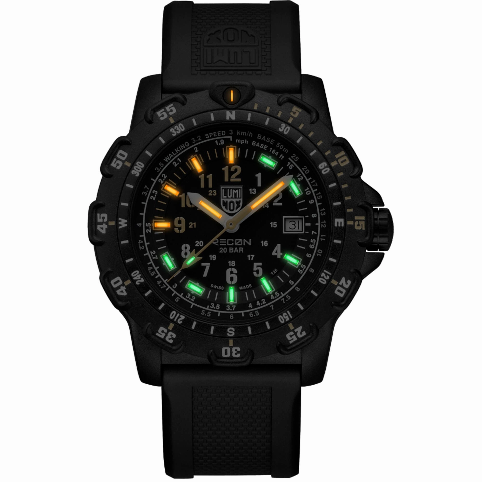 Luminox Men's Watch Set - Recon Point Man Rotating Bezel Black Strap | XL.8825.H.SET