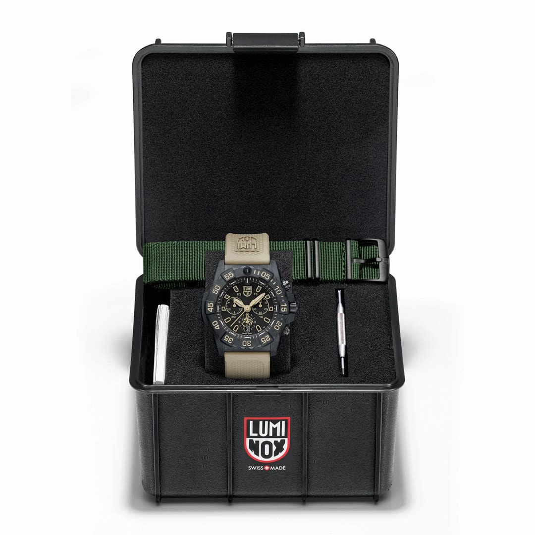 Luminox Navy Seal Black Dial Watch XS.3590.NSF.SET