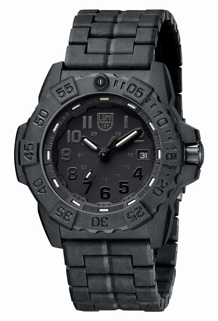 Luminox Navy SEAL CARBONOX Black Dial Date Divers Quartz Mens Watch XS.3502.BO.L