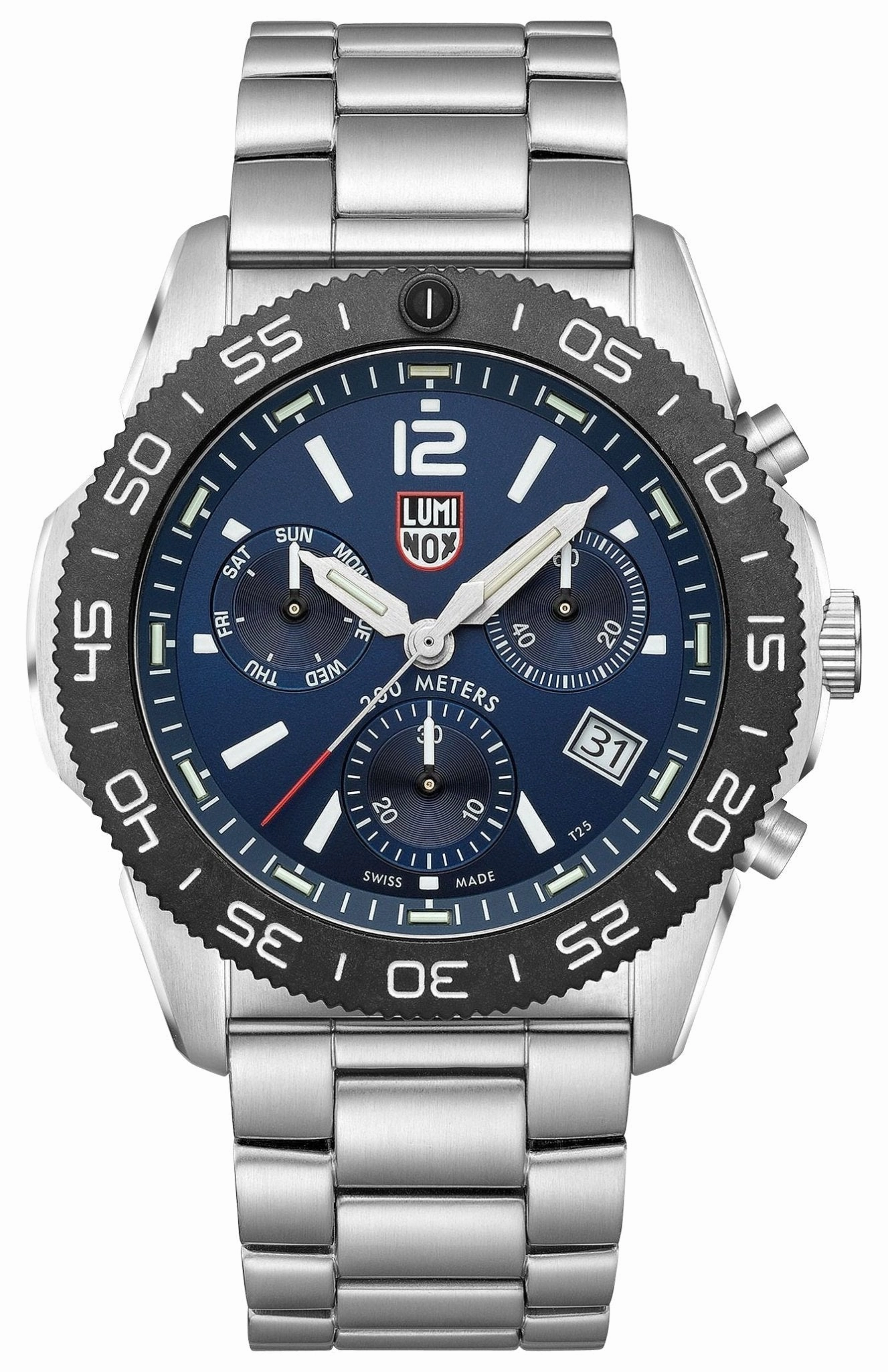 Luminox Pacific Diver Chronograph Stainless Steel Blue Dial Day/Date Divers Quartz Mens Watch XS.3144
