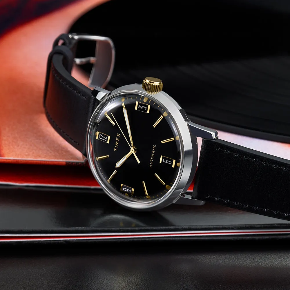 Marlin 3-Hand 40mm Leather Band