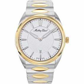 Mathey Tissot Men's Watch - Classic Two Tone Yellow Gold/Silver Bracelet | H791BI