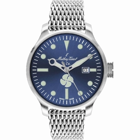 Mathey Tissot Men's Watch - Elica Automatic Blue Dial Steel Bracelet | U121ABU