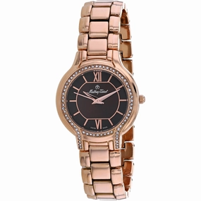 Mathey Tissot Women's Watch - Classic Quartz Brown Dial Rose Gold Bracelet | D2781PM