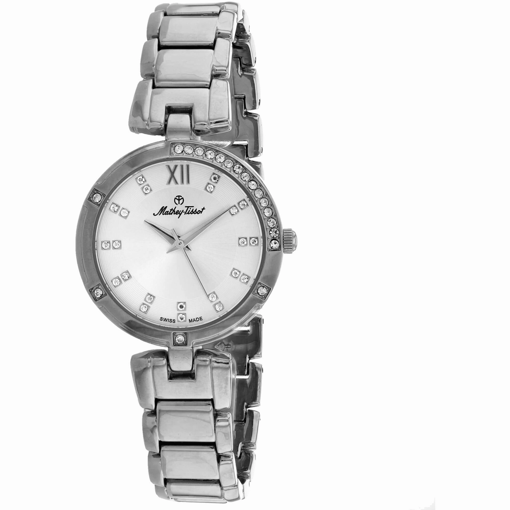 Mathey Tissot Women's Watch - Classic Silver Dial Stainless Steel Bracelet | D2583AI