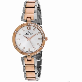 Mathey Tissot Women's Watch - Classic Two Tone Silver/Rose Gold Bracelet | D2583RI