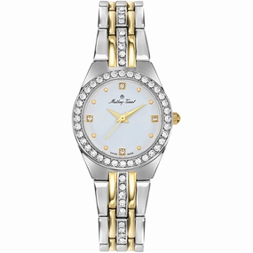 Mathey Tissot Women's Watch - FLEURY 2581 Two Tone Silver/Yellow Bracelet | D2580BYI