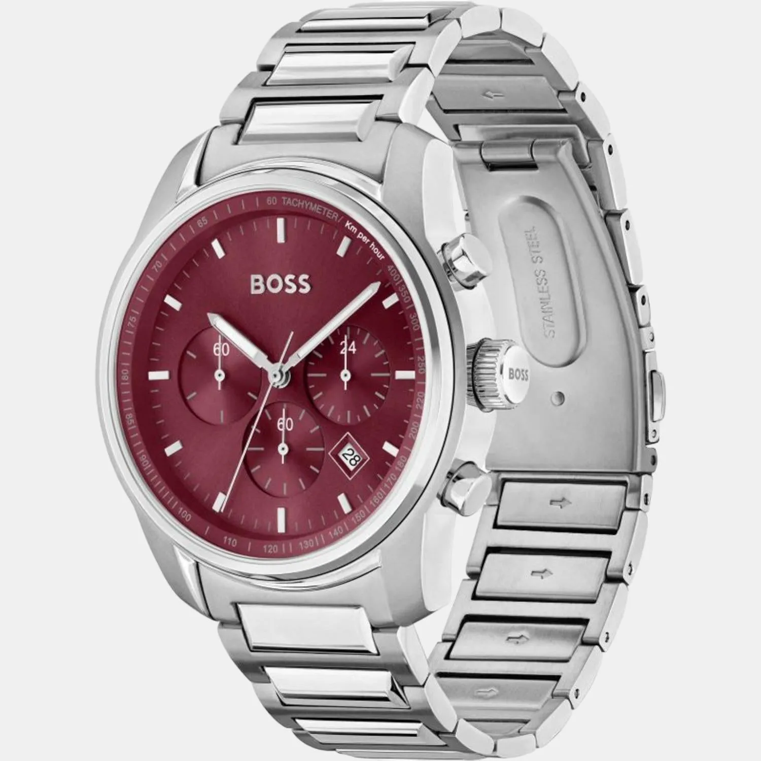 Men Red Stainless Steel Chronograph Watch 1514004