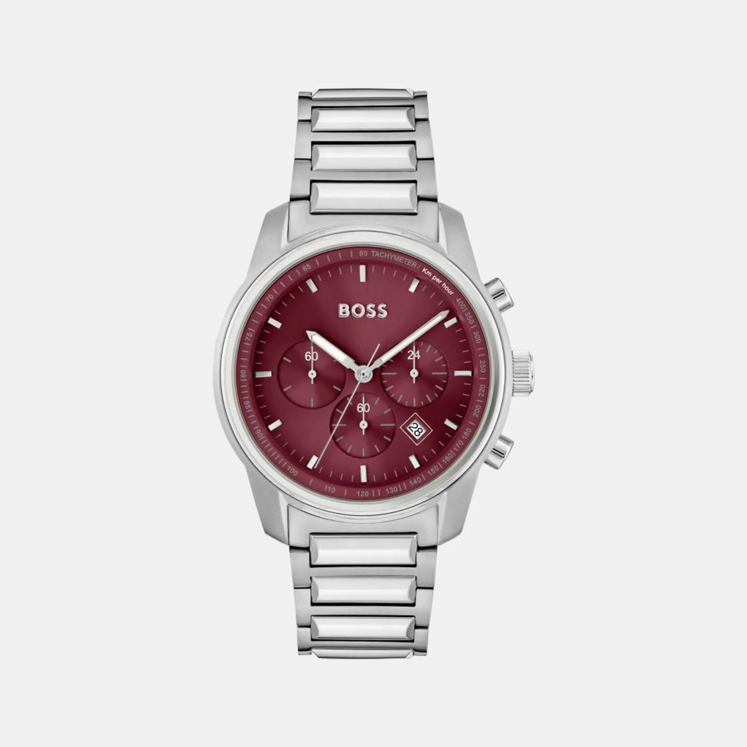 Men Red Stainless Steel Chronograph Watch 1514004