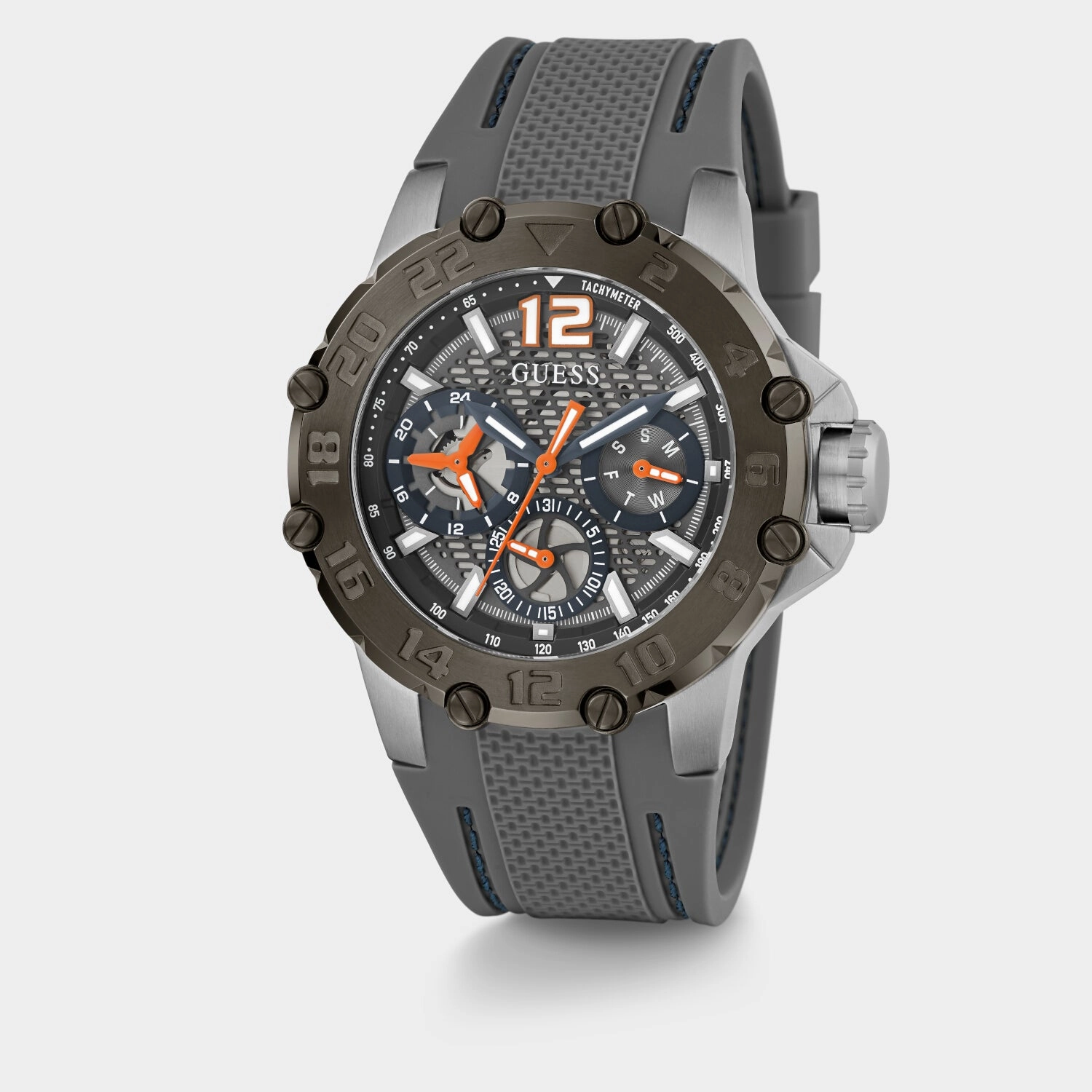 Men Grey Analog Silicone Watch GW0640G1