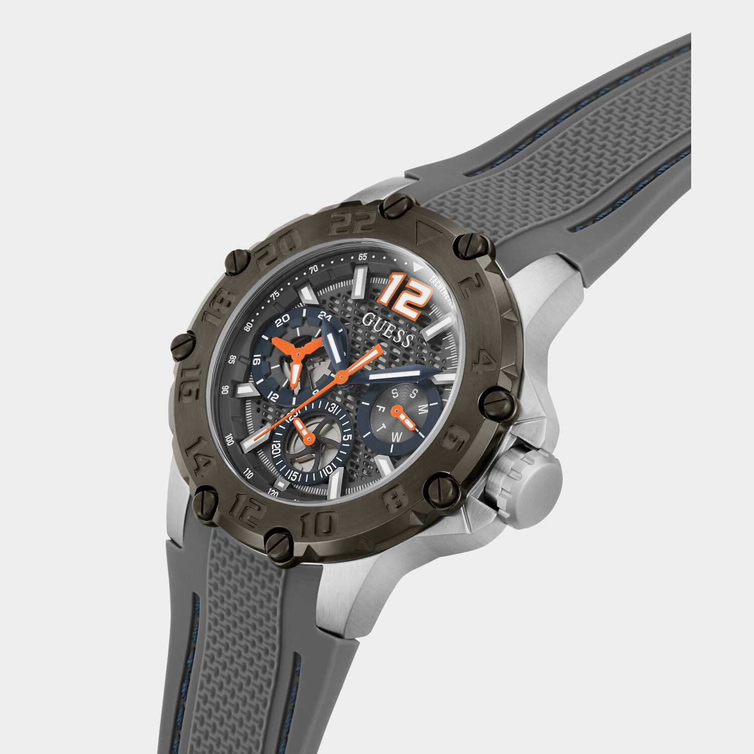 Men Grey Analog Silicone Watch GW0640G1