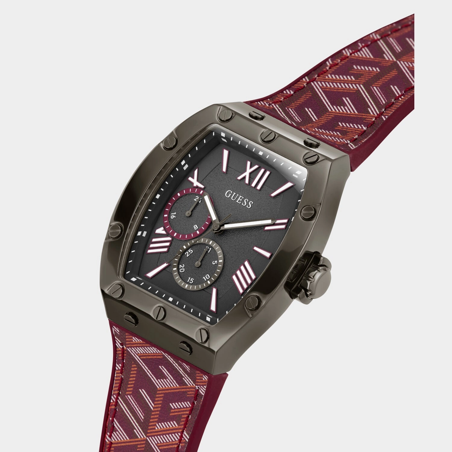 Men Grey Analog Silicone Watch GW0645G4