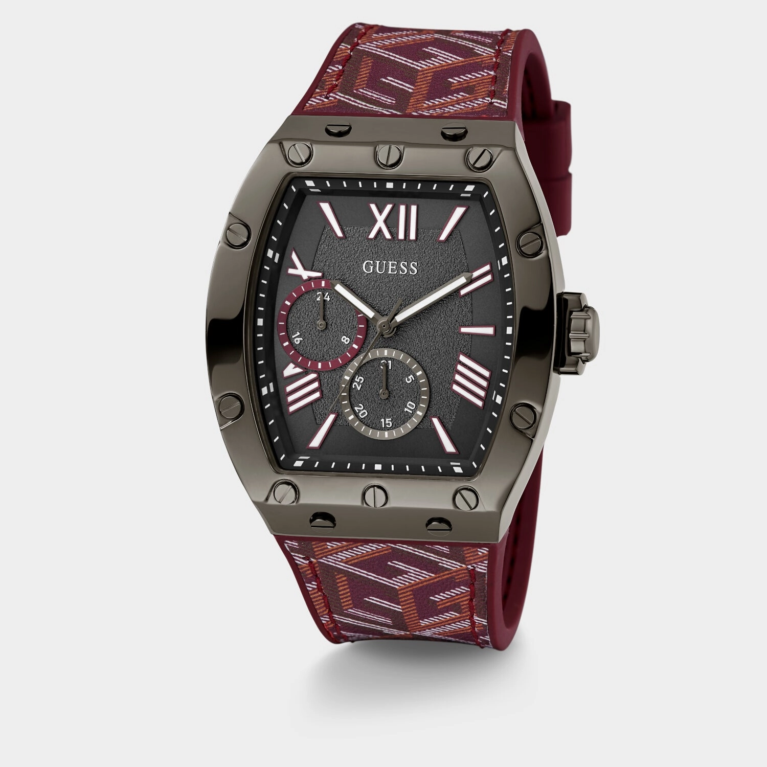 Men Grey Analog Silicone Watch GW0645G4