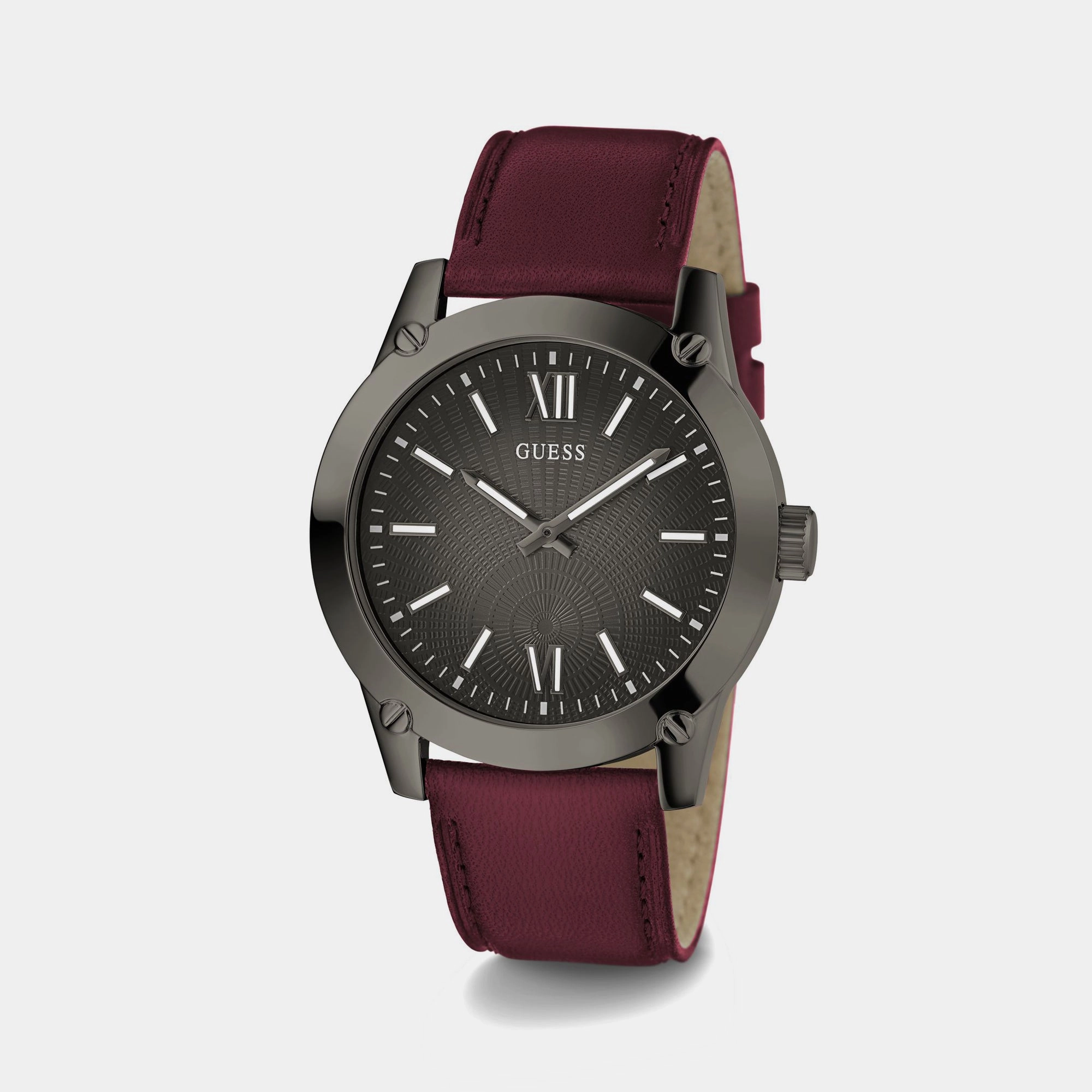 Men Gunmetal Analog Leather Watch GW0628G4