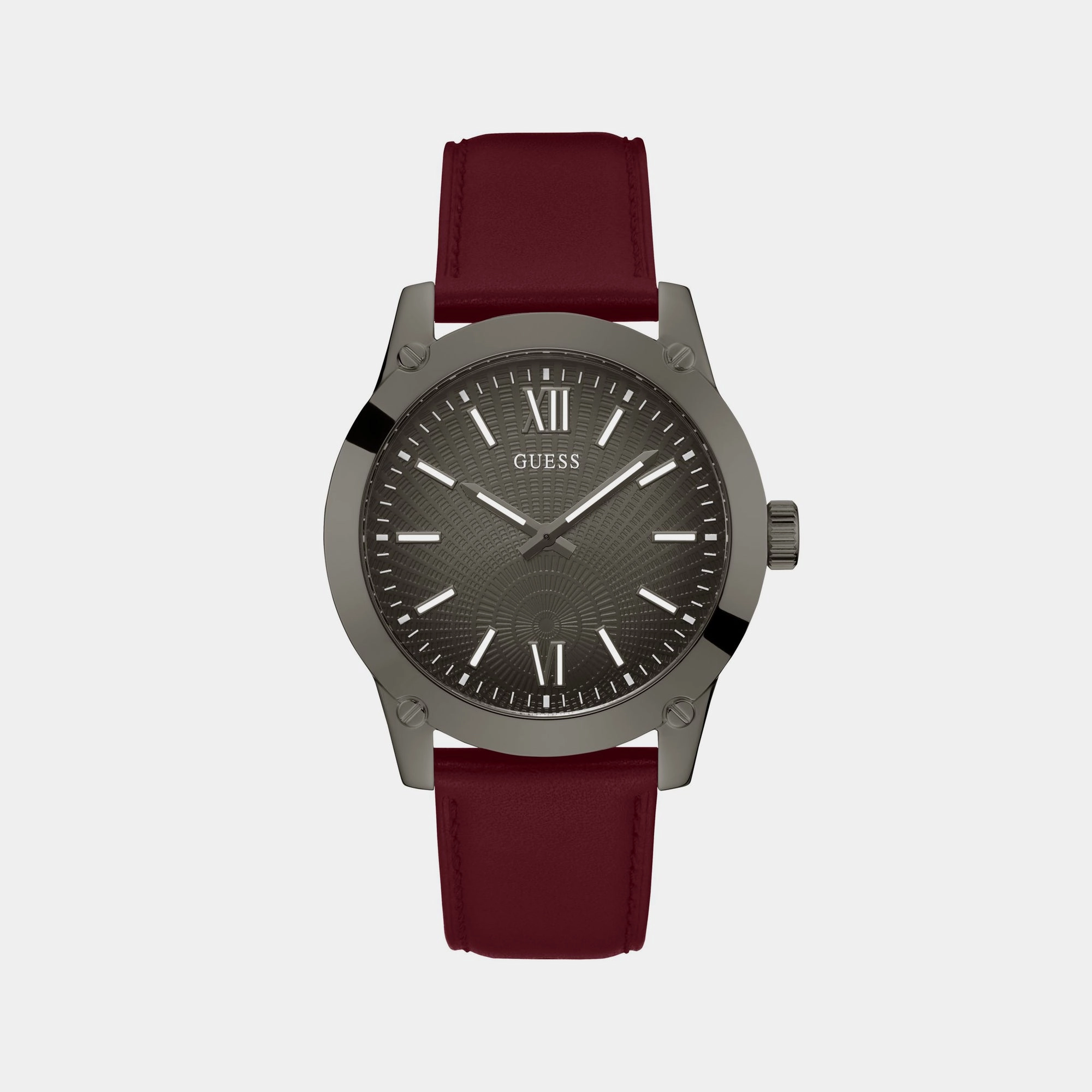 Men Gunmetal Analog Leather Watch GW0628G4