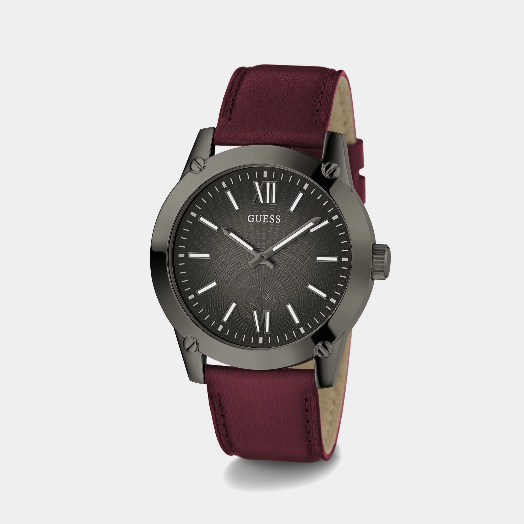 Men Gunmetal Analog Leather Watch GW0628G4