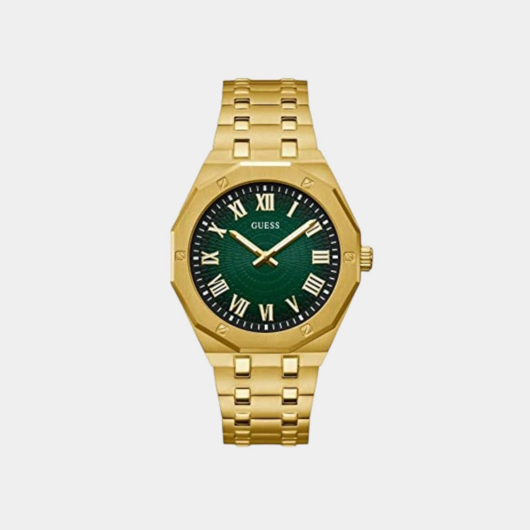Men's Analog Green Dial Stainless Steel Watch GW0575G2