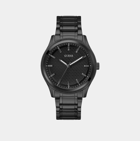 Men's Black Analog Stainless Steel Watch GW0626G3