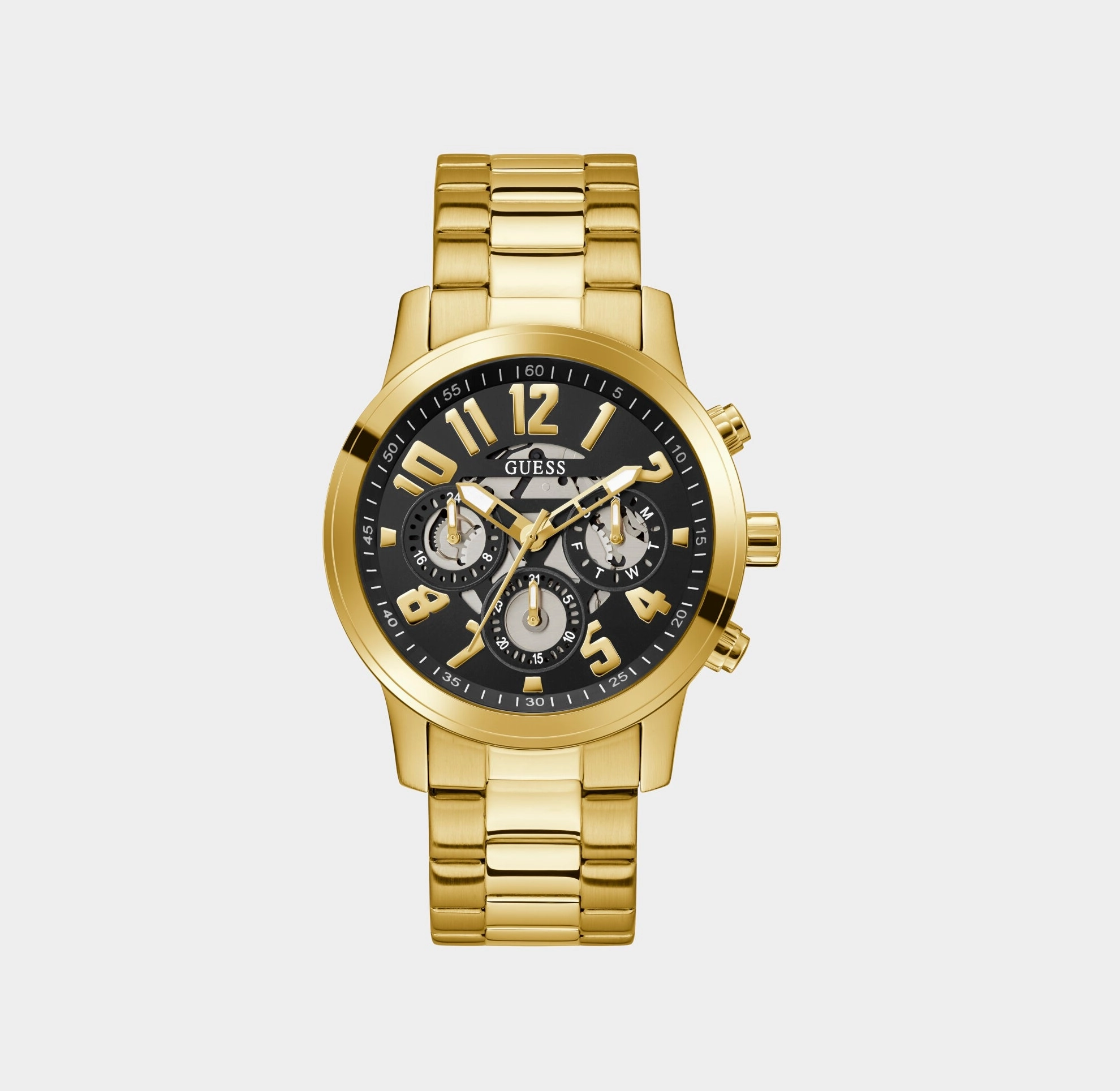 Men's Black Analog Stainless Steel Watch GW0627G2