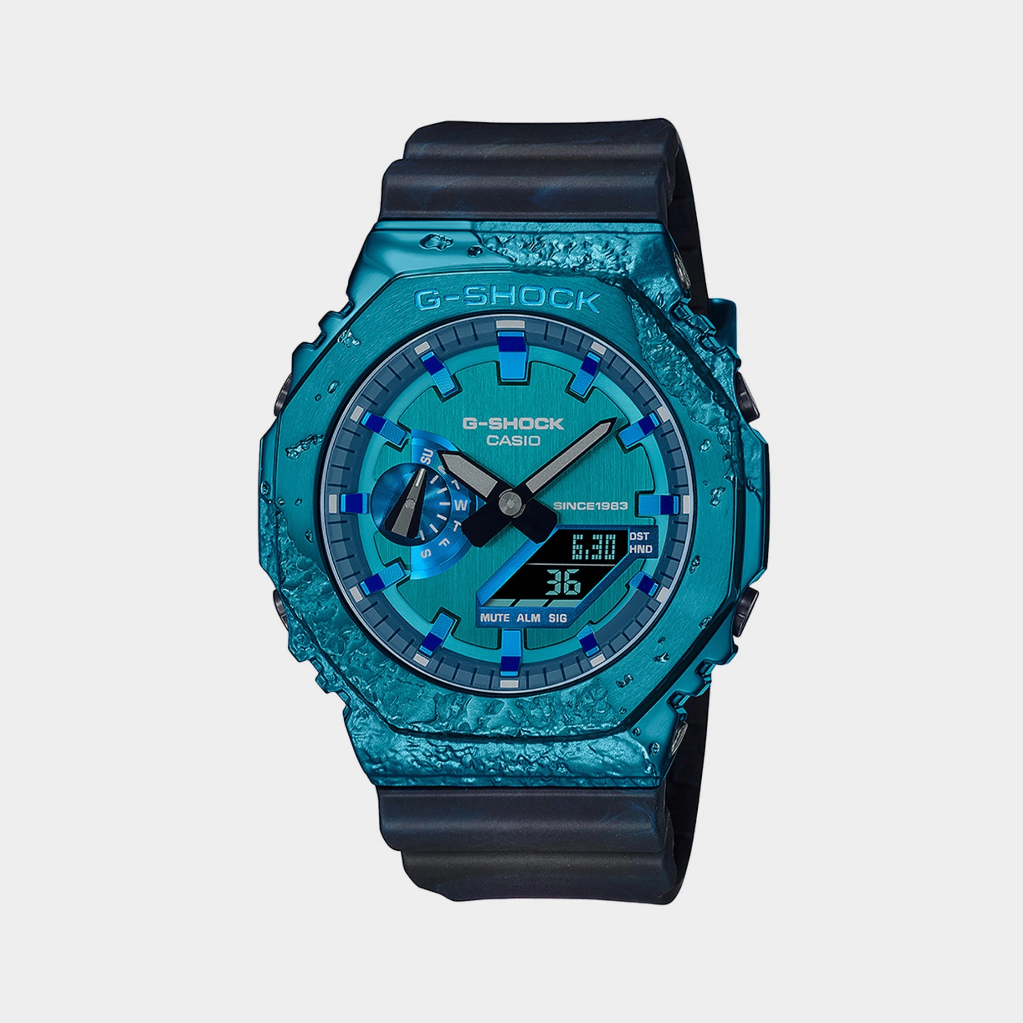Men's Blue Analog-Digital Resin Watch G1347
