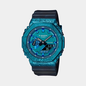 Men's Blue Analog-Digital Resin Watch G1347