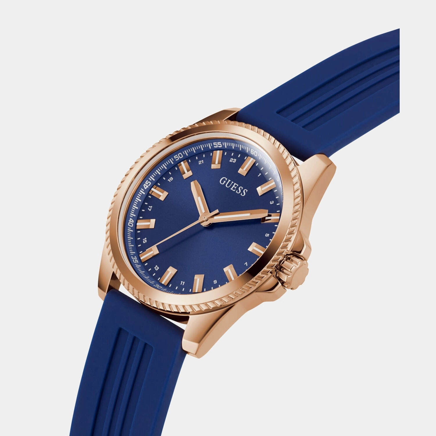 Men's Blue Analog Silicone Watch GW0639G3