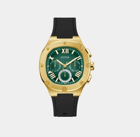 Men's Green Dial Multi-function Silicone Strap Watch GW0571G3