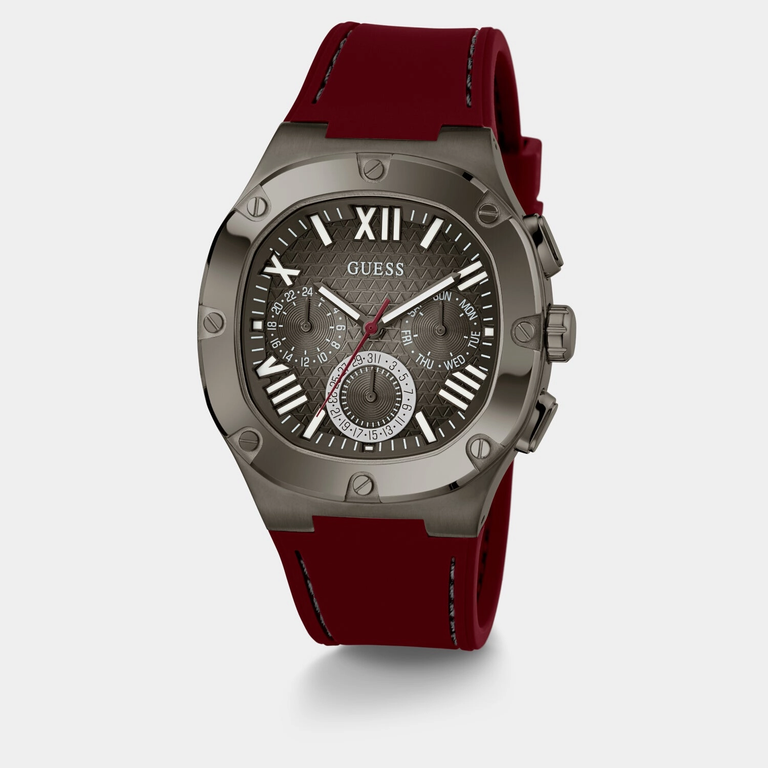 Men's Grey Analog Silicone Watch GW0571G4
