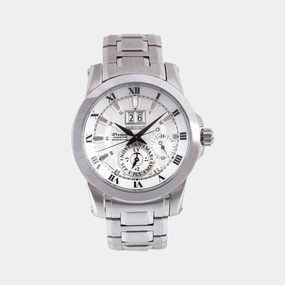 Men's Silver Chronograph Stainless Steel Watch SNP091P1