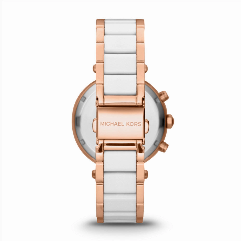 Michael Kors Women's Parker Chronograph Two-Tone Stainless Steel Glitz Watch MK5774