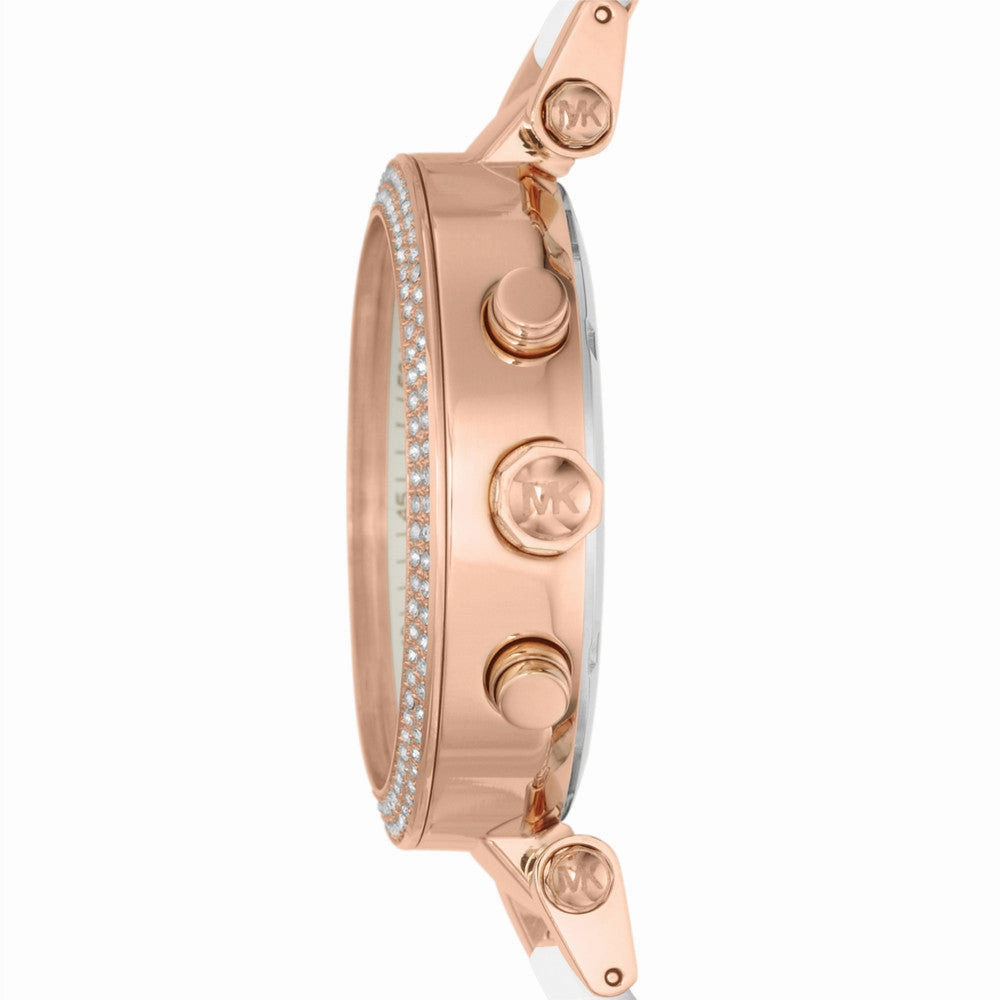 Michael Kors Women's Parker Chronograph Two-Tone Stainless Steel Glitz Watch MK5774