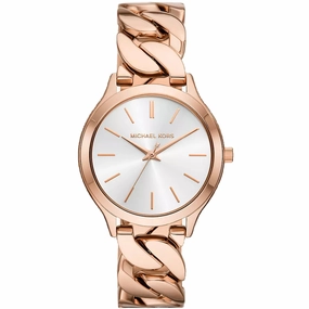 Michael Kors Women's Watch - Runway White Dial Plated Steel Bracelet | MK7473