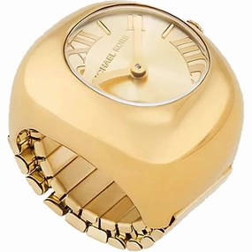 Michael Kors Women's Watch Ring - Rylee Yellow Gold Stainless Steel Bracelet | MK4847